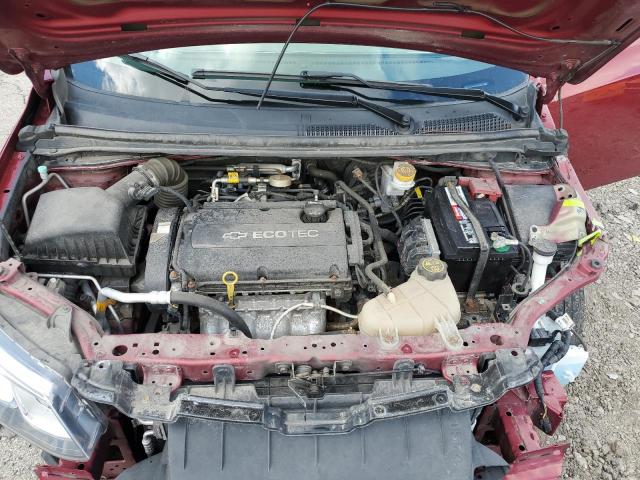 1G1JD5SH0J4129626 - 2018 CHEVROLET SONIC LT RED photo 11