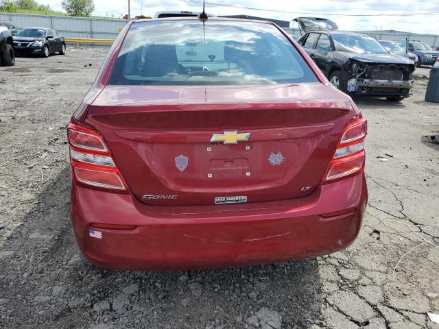 1G1JD5SH0J4129626 - 2018 CHEVROLET SONIC LT RED photo 6