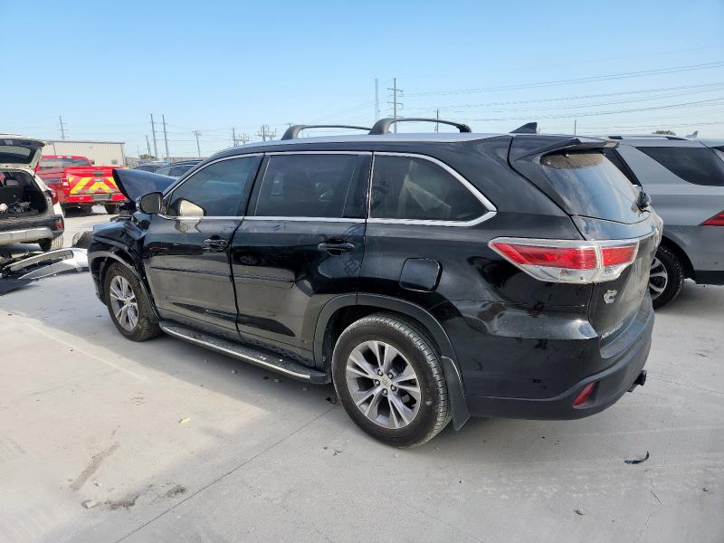 5TDKKRFH2FS118867 - 2015 TOYOTA HIGHLANDER XLE Negro foto 2