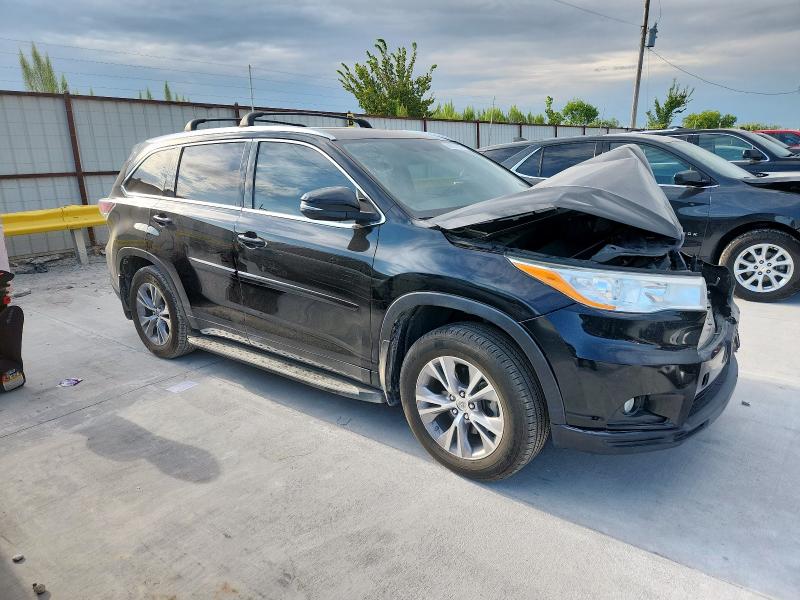 5TDKKRFH2FS118867 - 2015 TOYOTA HIGHLANDER XLE Negro foto 4