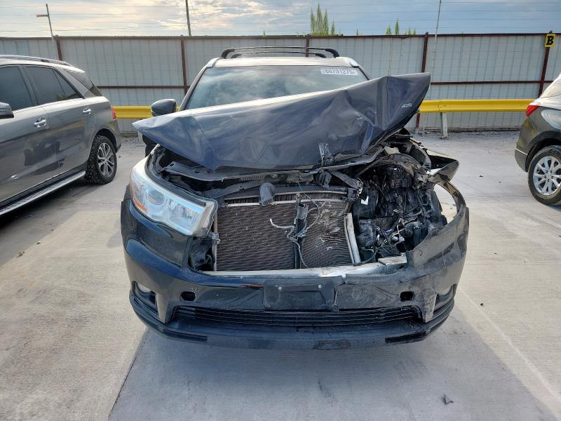 5TDKKRFH2FS118867 - 2015 TOYOTA HIGHLANDER XLE Negro foto 5