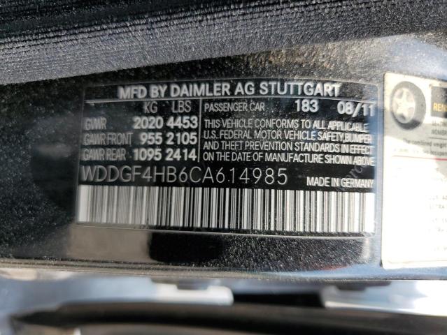 WDDGF4HB6CA614985 - 2012 MERCEDES-BENZ C 250 BLACK photo 12