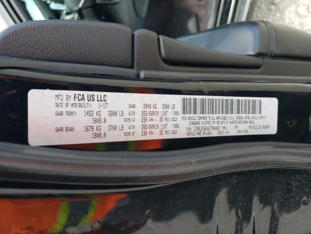 1C4RJFAG4HC784003 - 2017 JEEP GRAND CHEROKEE LAREDO BLACK photo 12