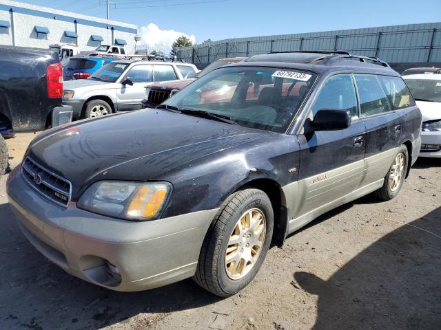 4S3BH896627647813 - 2002 SUBARU LEGACY OUTBACK H6 3.0 VDC BLACK photo 1