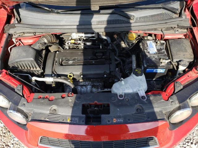 1G1JA5SH1C4157074 - 2012 CHEVROLET SONIC LS 红色 照片 11