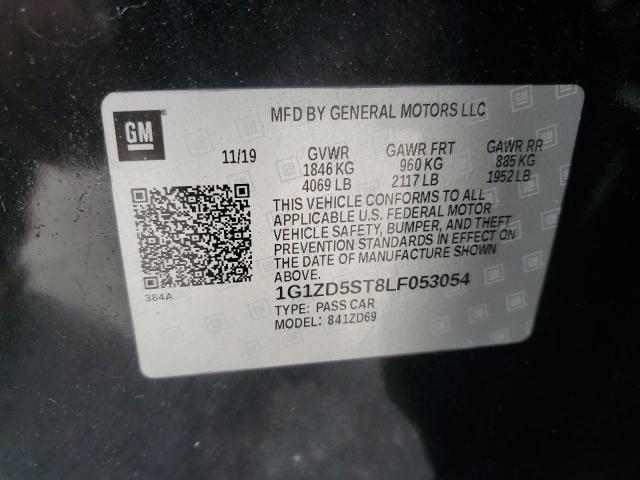1G1ZD5ST8LF053054 - 2020 CHEVROLET MALIBU LT BLACK photo 12