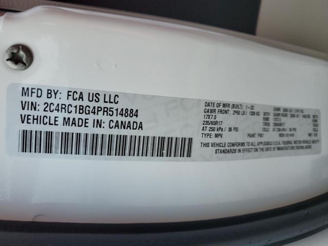 2C4RC1BG4PR514884 - 2023 CHRYSLER PACIFICA TOURING L Սպիտակ լուսանկար 13