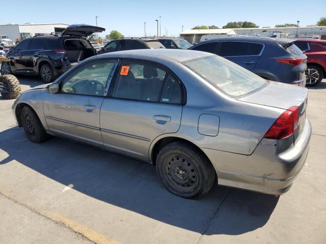 JHMES16545S007584 - 2005 HONDA CIVIC LX SILVER photo 2