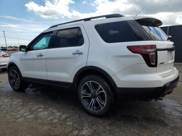 1FM5K8GT6EGA35926 - 2014 FORD EXPLORER SPORT WHITE photo 2