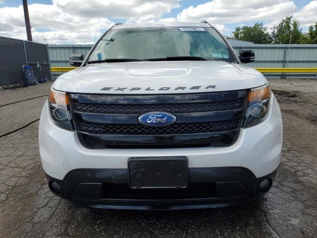 1FM5K8GT6EGA35926 - 2014 FORD EXPLORER SPORT WHITE photo 5