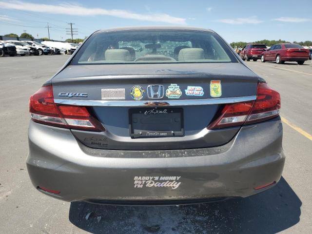 2HGFB2F51DH602329 - 2013 HONDA CIVIC LX GRAY photo 6