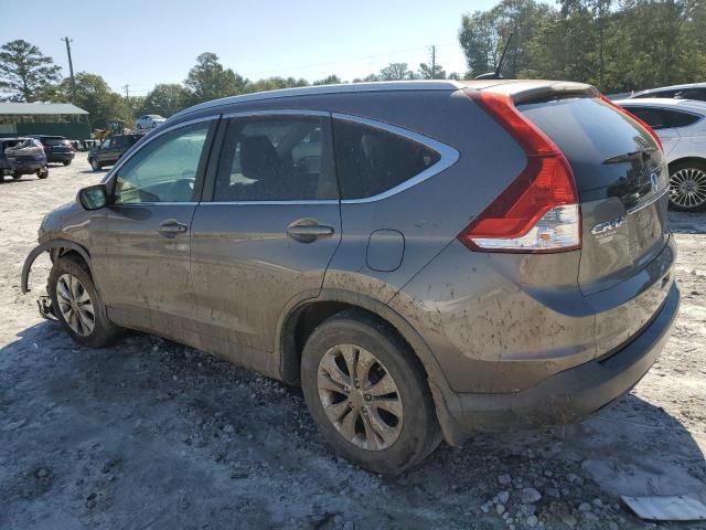 5J6RM3H7XDL010502 - 2013 HONDA CR-V EXL TAN photo 2