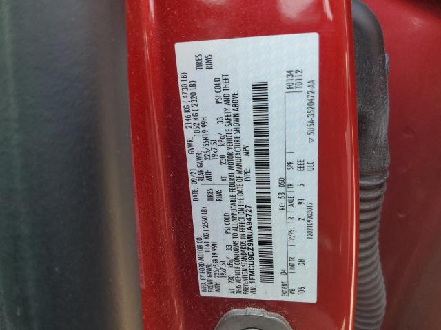 1FMCU9DZ9MUA94727 - 2021 FORD ESCAPE TITANIUM RED photo 13