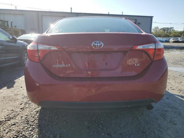 2T1BURHE4EC046770 - 2014 TOYOTA COROLLA L RED photo 6