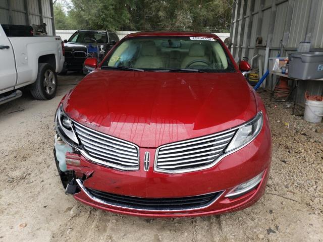 3LN6L2J9XDR819478 - 2013 LINCOLN MKZ RED photo 5