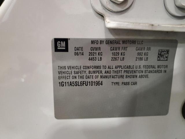 1G11A5SL6FU101964 - 2015 CHEVROLET MALIBU LS WHITE photo 13