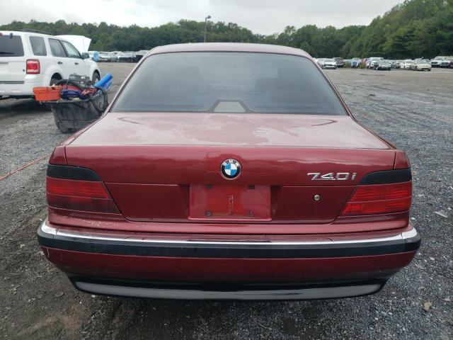 WBAGF8324WDL51842 - 1998 BMW 740 I AUTOMATIC BURGUNDY photo 6