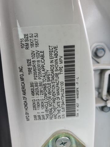 5J8TB4H73HL021100 - 2017 ACURA RDX ADVANCE WHITE photo 13