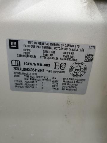 2GNALBEK4D6412847 - 2013 CHEVROLET EQUINOX LS 米色 照片 13