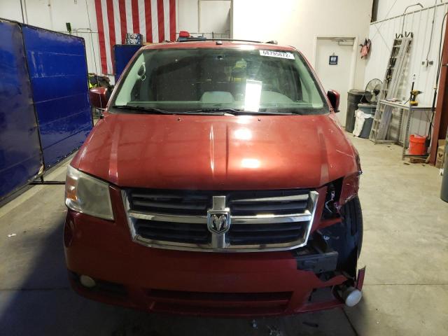 2D4RN5DX6AR128007 - 2010 DODGE GRAND CARA SXT RED photo 5