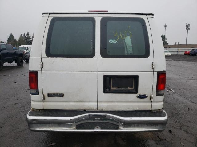 1FTNE14W18DA65973 - 2008 FORD ECONOLINE E150 VAN WHITE photo 6