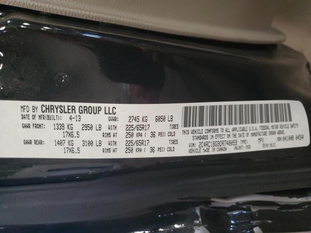 2C4RC1BG9DR748059 - 2013 CHRYSLER TOWN & COU TOURING 黑色 照片 14