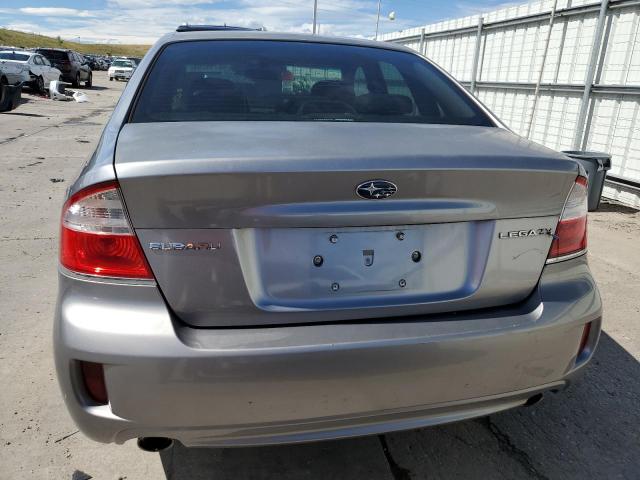 4S3BL616987219452 - 2008 SUBARU LEGACY 2.5I GRAY photo 6