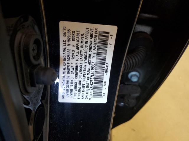 19XFC2F87LE019067 - 2020 HONDA CIVIC SPORT 黑色 照片 12