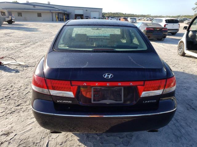 KMHFC46FX6A124666 - 2006 HYUNDAI AZERA SE BLACK photo 6