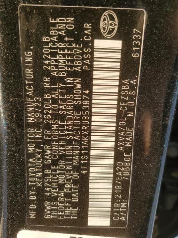 4T1S11AKXRU853874 - 2024 TOYOTA CAMRY SE NIGHT SHADE BLACK photo 12