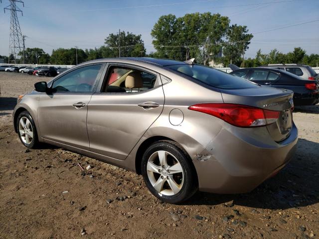 5NPDH4AE0CH062680 - 2012 HYUNDAI ELANTRA GLS TAN photo 2