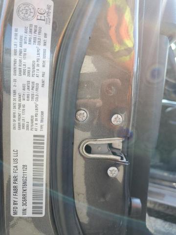 3C6RR7KT6NG211128 - 2022 RAM 1500 CLASS TRADESMAN Szary zdjęcie 12