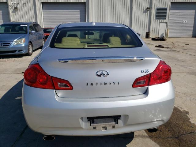 JNKBV61E68M211827 - 2008 INFINITI G35 SILVER photo 6