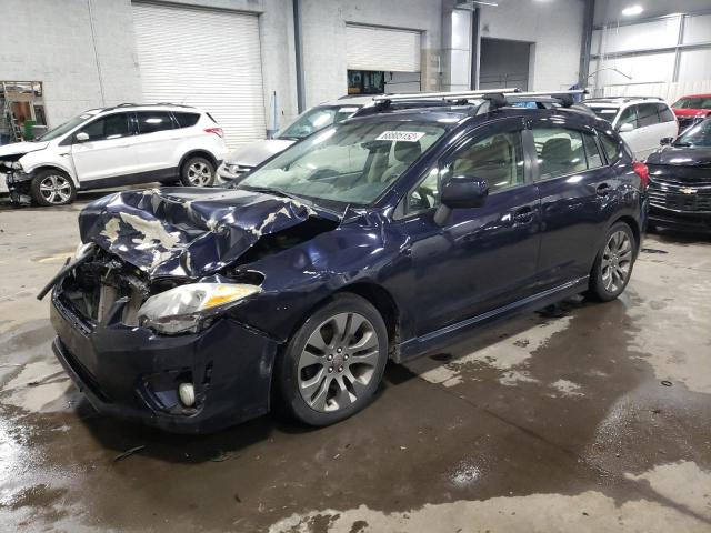 JF1GPAL69EH240212 - 2014 SUBARU IMPREZA SPORT PREMIUM BLUE photo 1