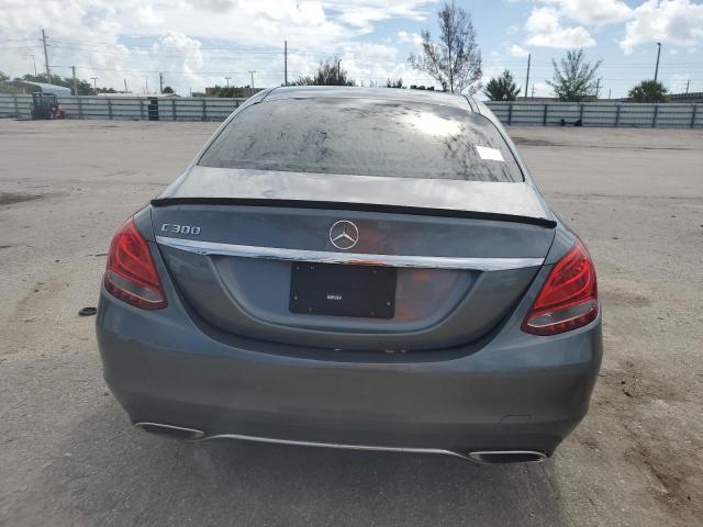 55SWF4JB3HU197886 - 2017 MERCEDES-BENZ C 300 GRAY photo 6