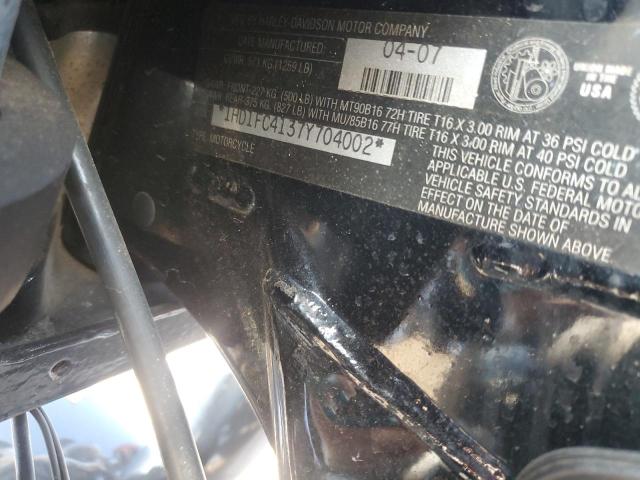 1HD1FC4137Y704002 - 2007 HARLEY-DAVIDSON FLHTCUI 黑色 照片 10