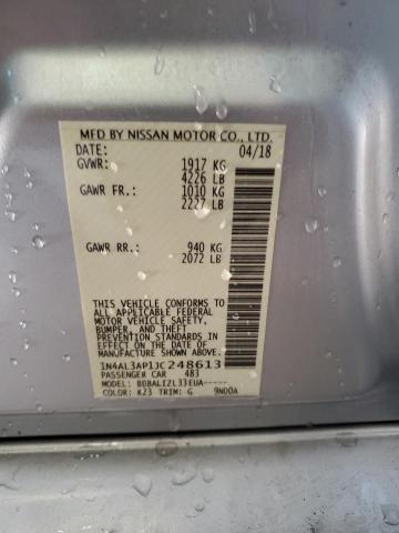 1N4AL3AP1JC248613 - 2018 NISSAN ALTIMA 2.5 SILVER photo 12