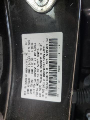 1HGCR3F80GA024189 - 2016 HONDA ACCORD EXL BROWN photo 12