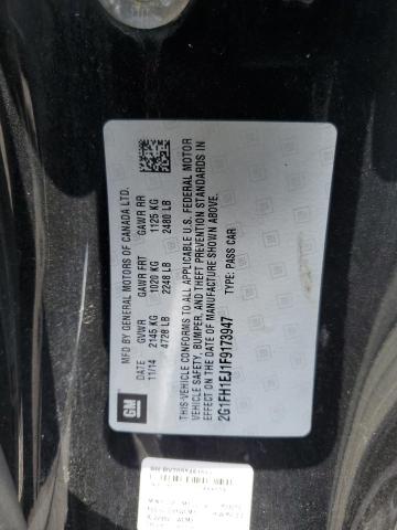 2G1FH1EJ1F9173947 - 2015 CHEVROLET CAMARO SS 黑色 照片 12