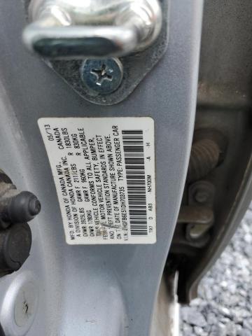 2HGFB6E51DH703735 - 2013 HONDA CIVIC SI 银色 照片 12