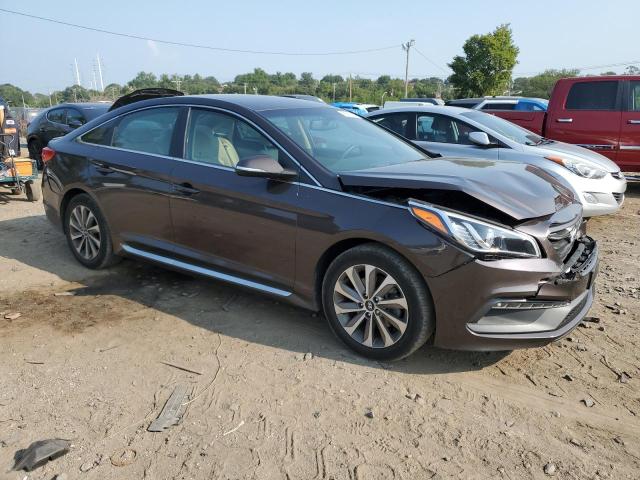 5NPE34AF2FH103777 - 2015 HYUNDAI SONATA SPORT BROWN photo 4