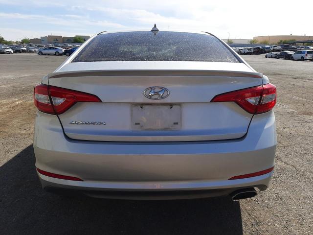 5NPE24AF1FH152729 - 2015 HYUNDAI SONATA SE SILVER photo 6