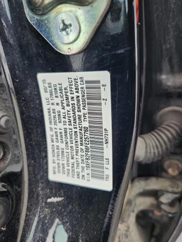 19XFB2F86FE257760 - 2015 HONDA CIVIC EX BLACK photo 12