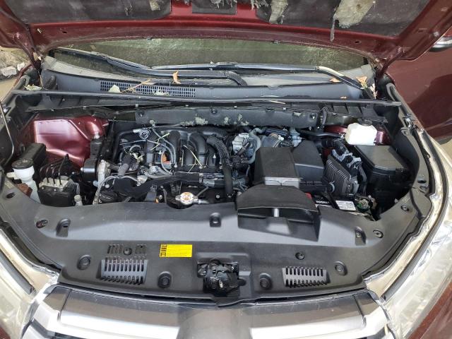 5TDJZRFH2KS702641 - 2019 TOYOTA HIGHLANDER SE 栗色 照片 12