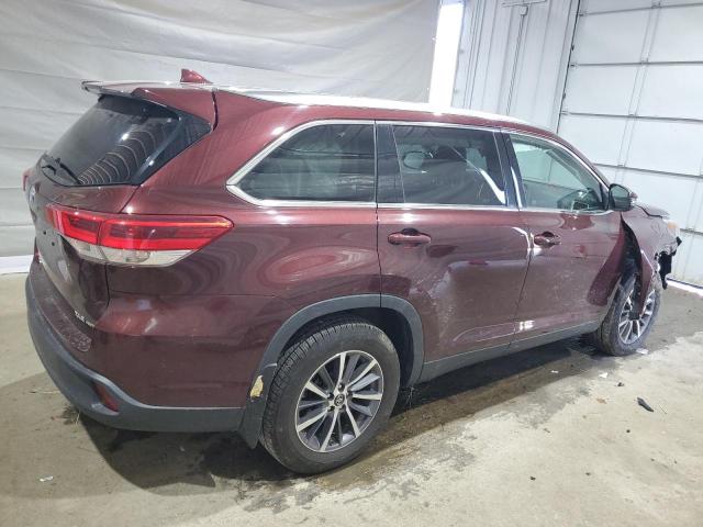 5TDJZRFH2KS702641 - 2019 TOYOTA HIGHLANDER SE 栗色 照片 3