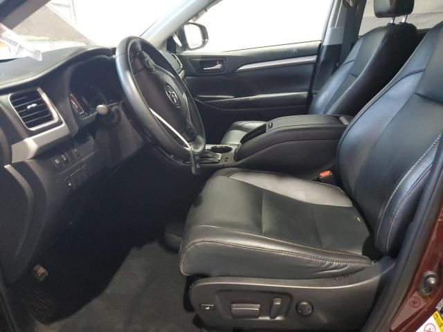 5TDJZRFH2KS702641 - 2019 TOYOTA HIGHLANDER SE 栗色 照片 7