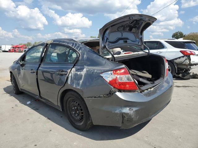 19XFB2F55CE051279 - 2012 HONDA CIVIC LX GRAY photo 2