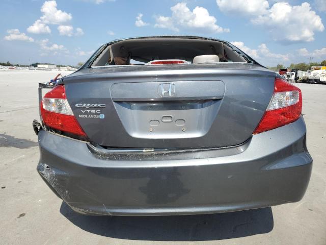 19XFB2F55CE051279 - 2012 HONDA CIVIC LX GRAY photo 6