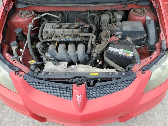 5Y2SL62864Z435404 - 2004 PONTIAC VIBE RED photo 11