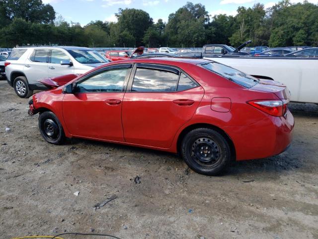 5YFBURHE6EP098630 - 2014 TOYOTA COROLLA L RED photo 2